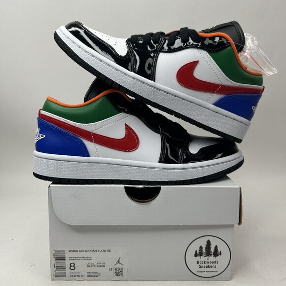 Nike Shoes Air Jordan 1 Low SE “Black Toe Multi-Color” 2023 - Picture 1 of 5